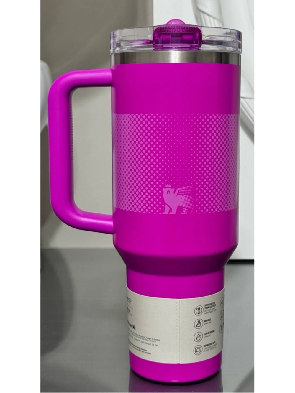 STANLEY‎ QUENCHER PROTOUR FLIP STRAW 40OZ TUMBLER, VIVID VIOLET FADE - Picture 3 of 5